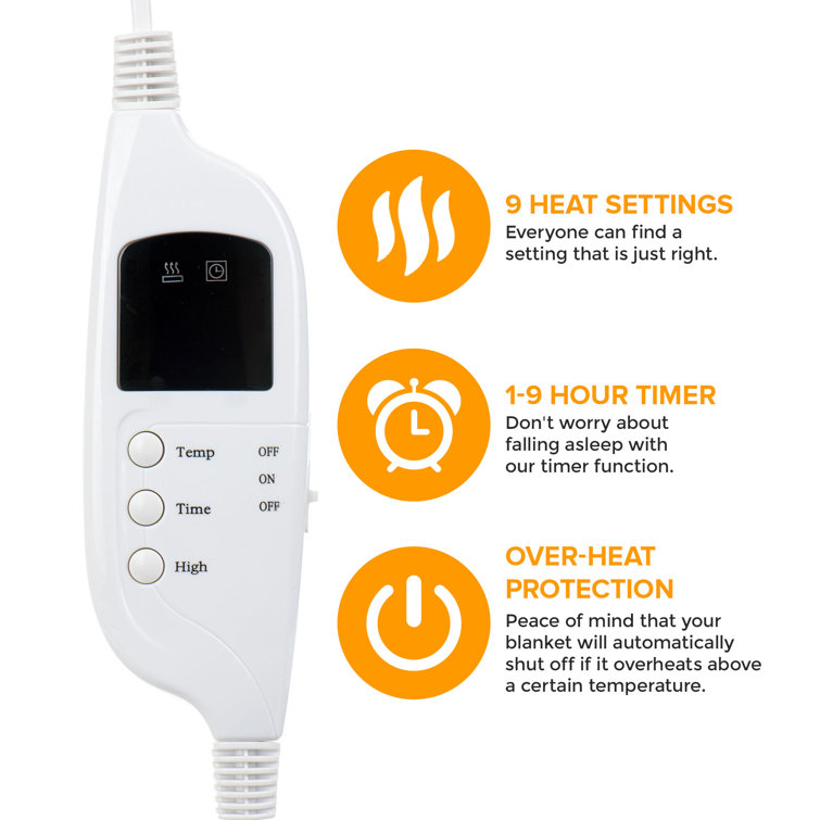 LIVIVO Heated Electric Blanket Wayfair.co.uk